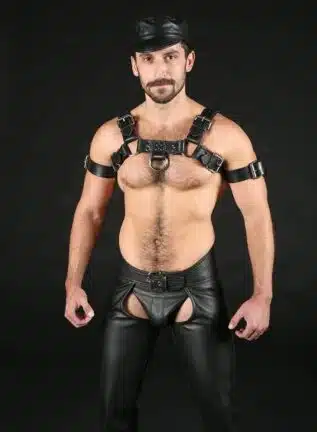 Mr. S Leather Chaps Outside Zip