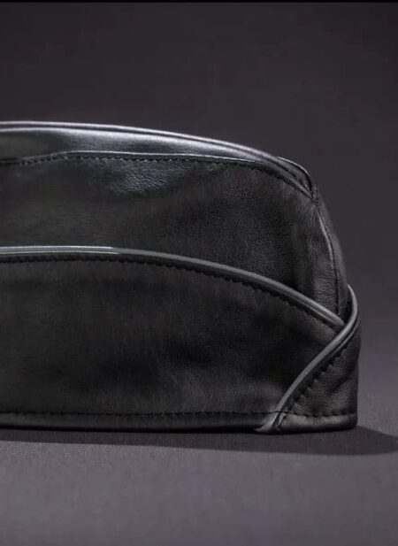 Mr. S Leather Garrison Cap Piped