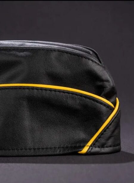 Mr. S Leather Garrison Cap Piped