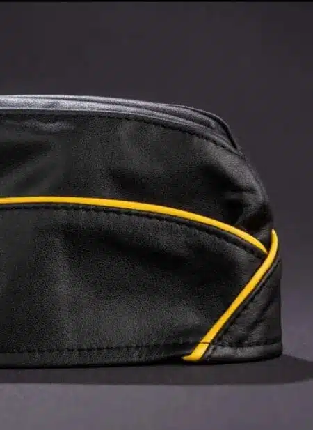 Mr. S Leather Garrison Cap Piped
