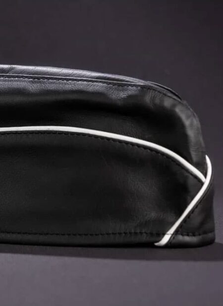 Mr. S Leather Garrison Cap Piped
