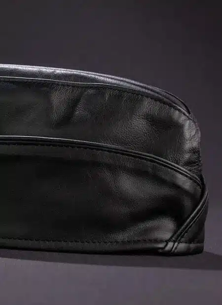 Mr. S Leather Garrison Cap Piped