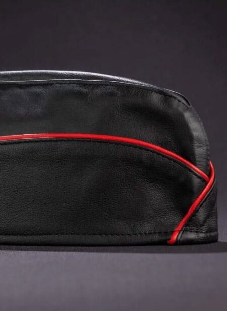 Mr. S Leather Garrison Cap Piped