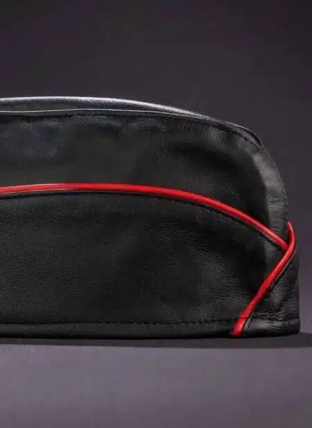 Mr. S Leather Garrison Cap Piped