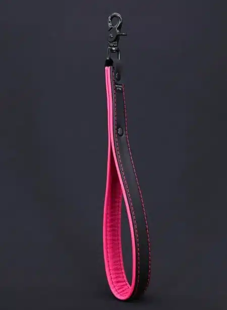 Mr. S Leather Hardline Short Leash Pink