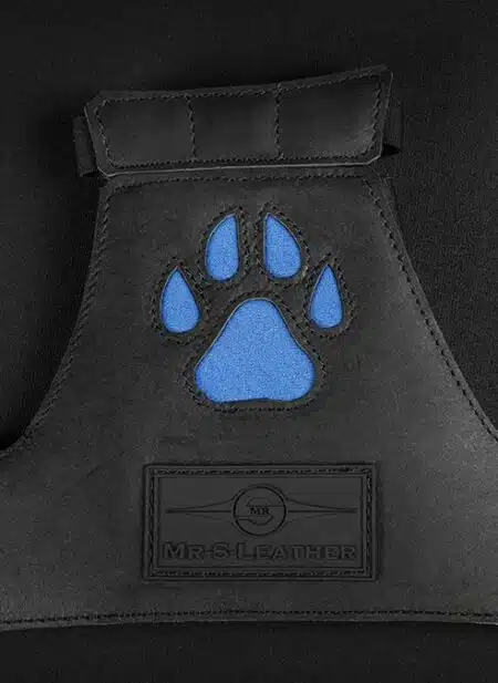 Mr. S Leather Open Paw Puppy Glove Cobalt blue