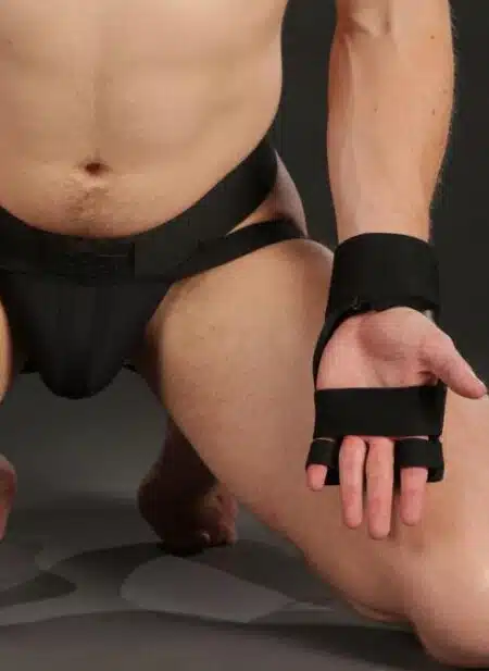 Mr. S Leather Open Paw Puppy Glove Pink