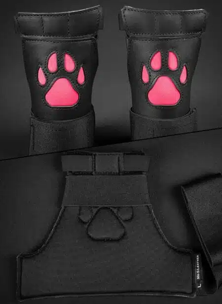 Mr. S Leather Open Paw Puppy Glove Pink
