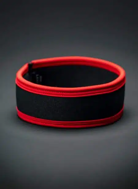Mr. S Neo Carbon Black Bicep Strap Red