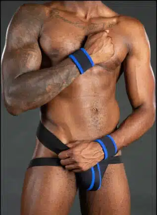 Mr. S Neo Carbon Black Wristband Blue