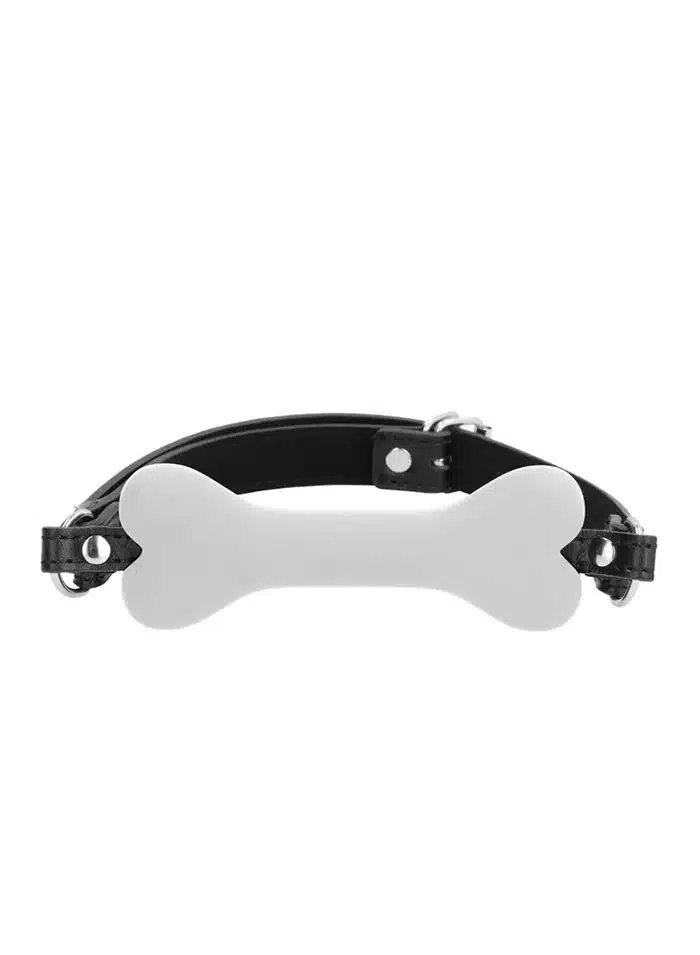 Silicone Bone Gag Black