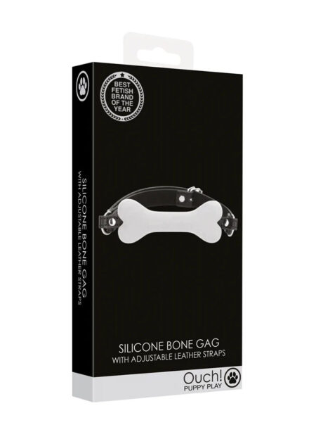 Silicone Bone Gag Black