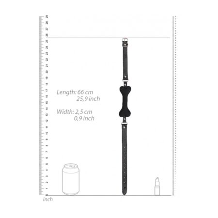 Silicone Bone Gag Black