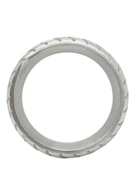 Black Label Tire Donut Cock Ring Stainless Steel
