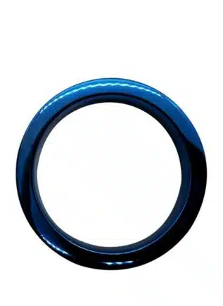 Blue Stainless Steel Flat Body Cock Ring