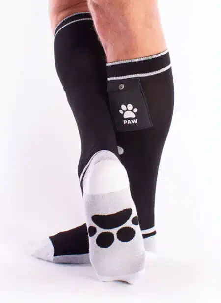 Brutus Puppy Paw Socks with Pocket Black