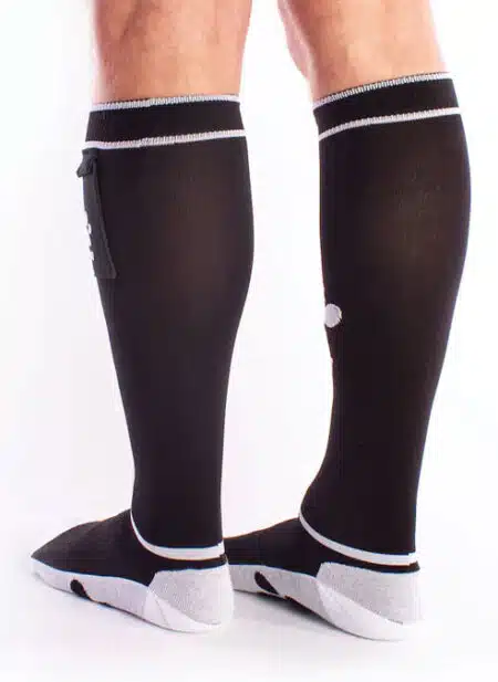 Brutus Puppy Paw Socks with Pocket Black