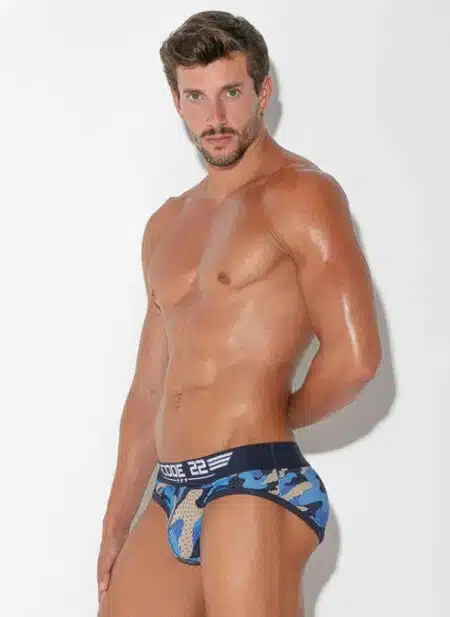 CODE 22 Army Brief Camo Navy Blue