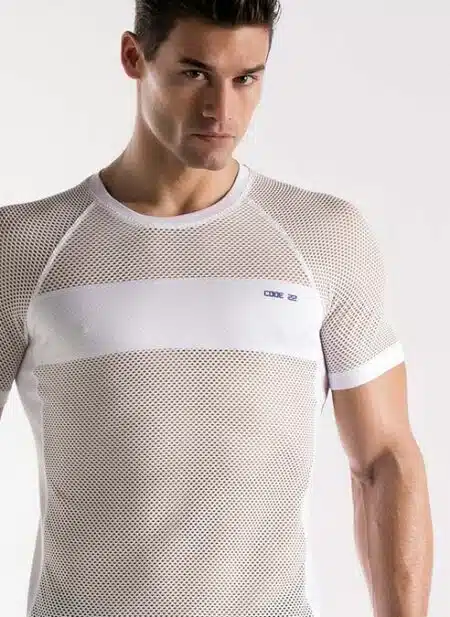 CODE 22 Mesh T-Shirt White