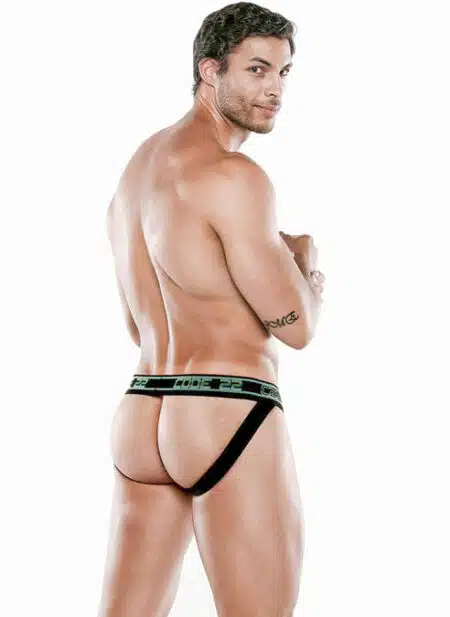 CODE 22 Motion Push-up Jockstrap Black