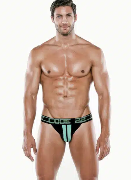 CODE 22 Motion Push-up Jockstrap Black