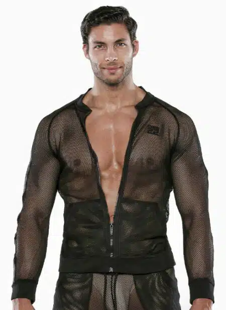 CODE 22 See Me Mesh Jacket Black