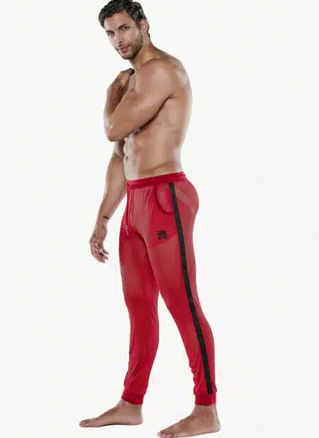 CODE 22 See Me Mesh Jogger Red
