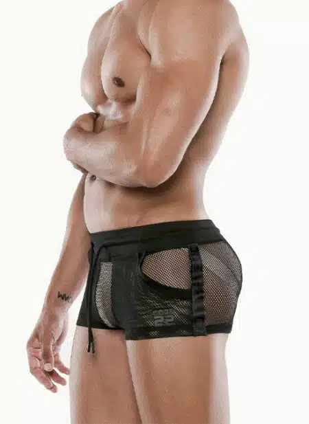 CODE 22 See Me Mesh Micro Short Black