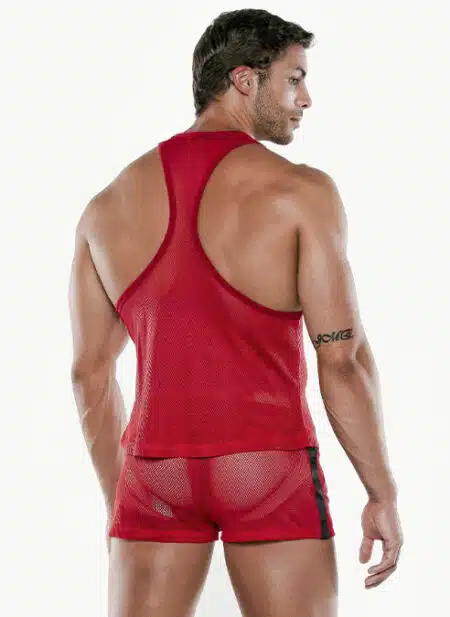 CODE 22 See Me Mesh Tank Red
