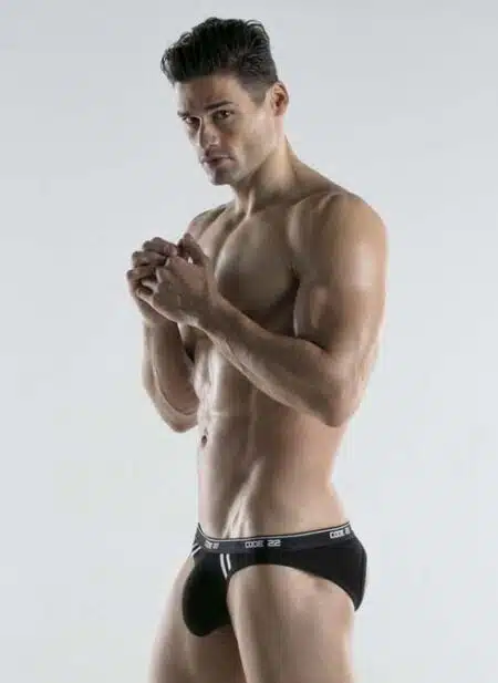 CODE 22 Thrust Bottomless Brief Black