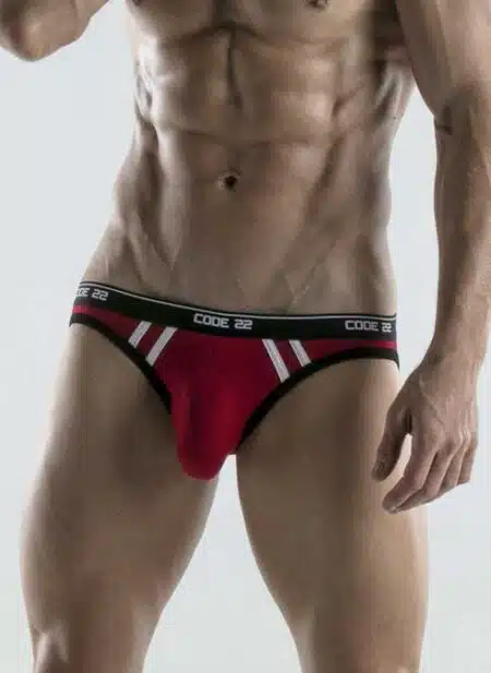 CODE 22 Thrust Bottomless Brief Red