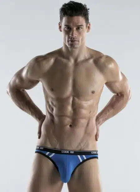 CODE 22 Thrust Bottomless Brief Steel blue