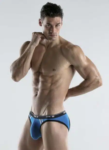 CODE 22 Thrust Bottomless Brief Steel blue