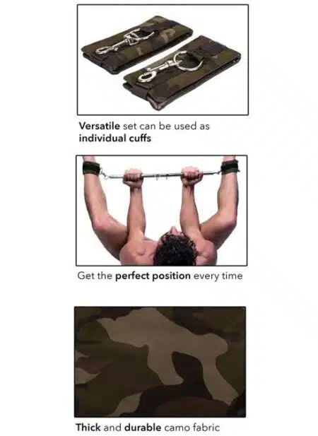 Colt Camo Spread 'Em Spreader Bar and Restraints