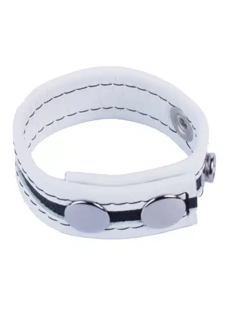 Leather Cockring with four snaps - 6 Colors