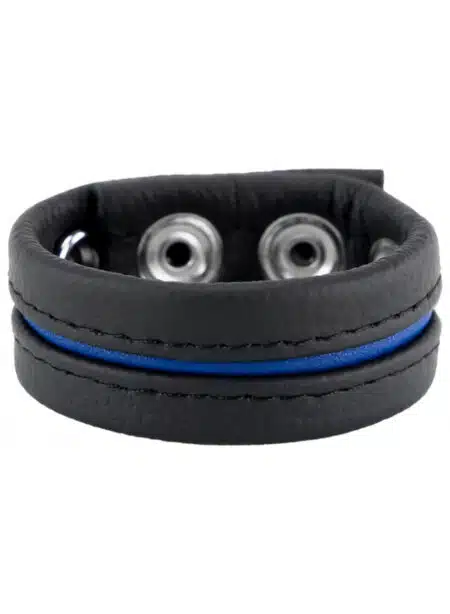 Leather Cockring with four snaps - 6 Colors