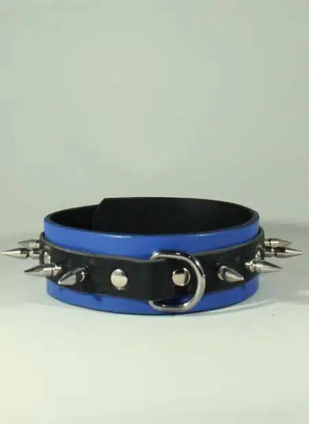Leather Collar with Spikes