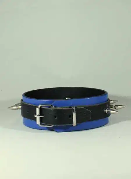 Leather Collar with Spikes