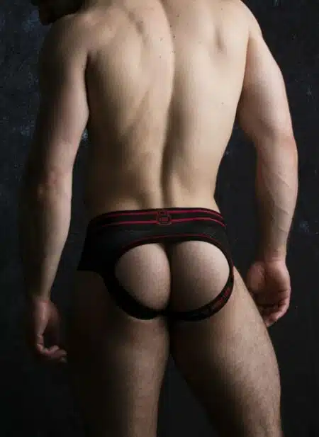 Locker Gear Briefjock with Zipper Red