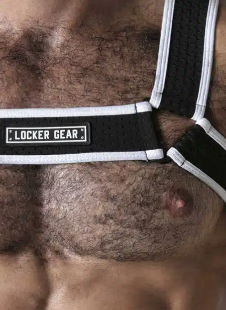 Locker Gear Mesh Chest Harness White