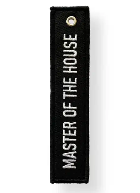 Master of the House Leather Keyring Master