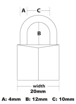 MasterLock 20 mm Weather Resistant Padlock 4-pack