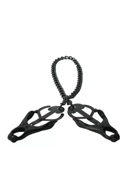 Monarch Noir Nipple Vice with Chain