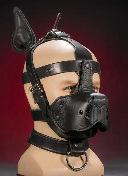 Mr. S Leather Bondage Dog Muzzle Black