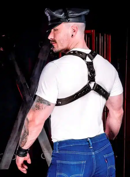 Mr. S Leather Drop Back Suspender Harness