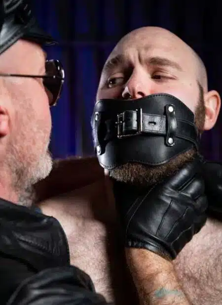 Mr. S Leather Front Buckle Gag Padded with Locking Buckle