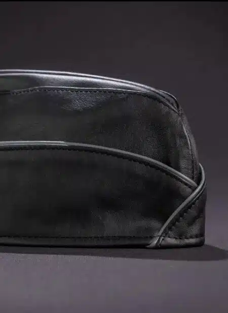Mr. S Leather Garrison Cap Piped