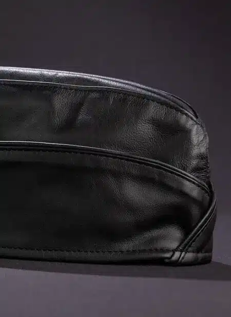 Mr. S Leather Garrison Cap Piped