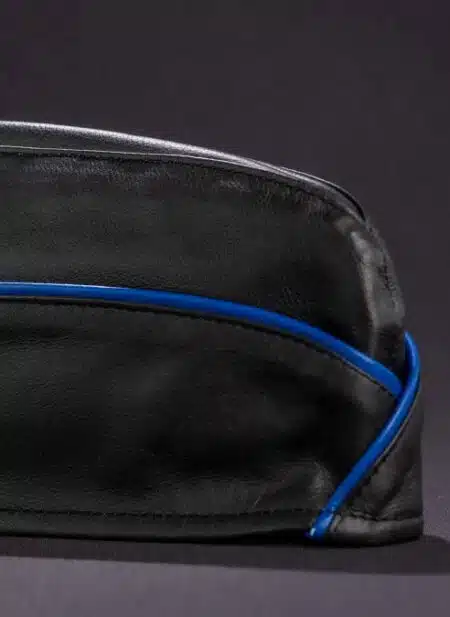 Mr. S Leather Garrison Cap Piped