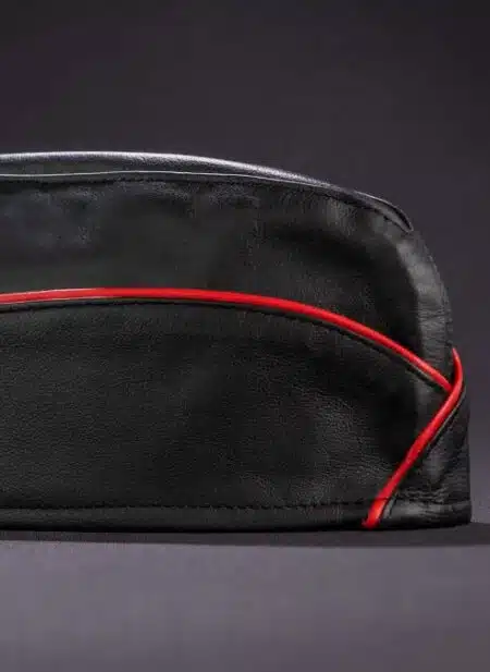 Mr. S Leather Garrison Cap Piped